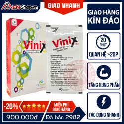 1 Hộp Miếng Ngậm Hàn Quốc VINIX - Hỗ Trơn Bản Lĩnh Nam Giới