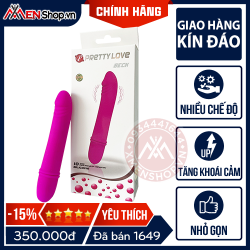 Dương Vật Giả Mini Cao Cấp Pretty Love Beck 10 Chế Độ Rung