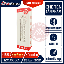 Bao Cao Su Đôn Dên AiChao Thường Gân Toàn Thân, Gai Li Ti, Mềm Mại