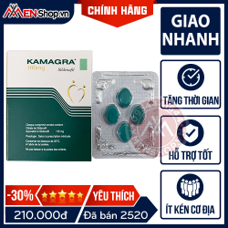 Cương Dương Kamagra 100mg - Hỗ Trợ Nam Kéo Dài Cuộc Yêu - 4 viên