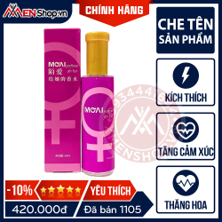Nước Hoa Tăng Khoái Cảm Moai 30ml - Hồng