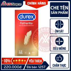 Bao Cao Su Durex Fetherlite - Hộp 12 cái