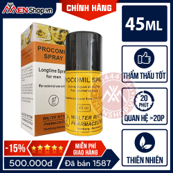 Chai Xịt Procomil - Kéo Dài Thời Gian Qh, Dung Tích 45ml