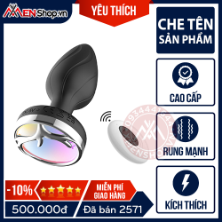 Phích Cắm Hậu Môn Rung Có Đèn Led