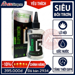 Gel Bôi Trơn Shell Supermen Lô Hội - Chai 90ml