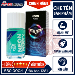Chai Hít Popper Neon Party 40ml - Xanh Dương