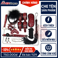 Bộ Dụng Cụ Bạo Dâm BDSM Bằng Da - 10 Món