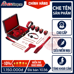 Bộ Dụng Cụ Bạo Dâm BDSM Cao Cấp Có Hộp Da
