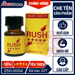 Chai Hít Nước Hoa Popper Rush 5 Sao Vàng - 10ml