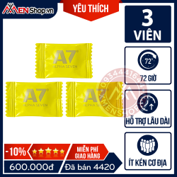 Combo 3 Viên Kẹo Sâm A7 - Không Nhức Đầu, Tăng Cường Bản Lĩnh