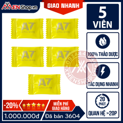 Combo 5 Viên Kẹo Sâm A7 - Không Nhức Đầu, Tăng Cường Bản Lĩnh