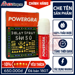 Chai xịt Powergra Sìn Sú - Kéo dài thời gian - Chai 12ml